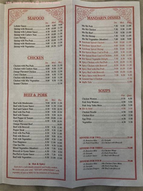 74 Inexpensive Chinese. . Dragon chef everett menu